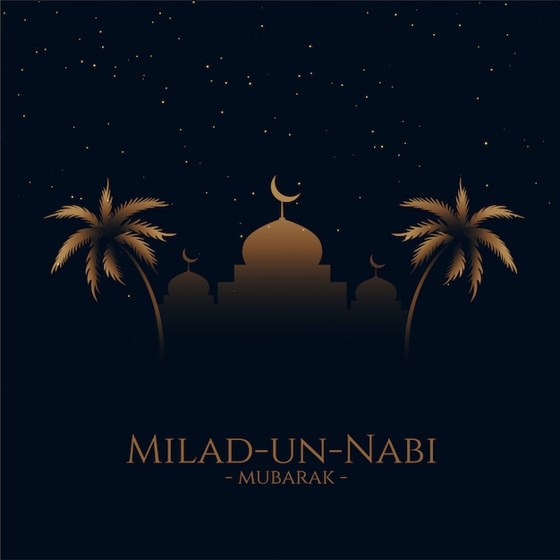 Vettore gratuito sfondo del festival mubarak di milad-un-nabi