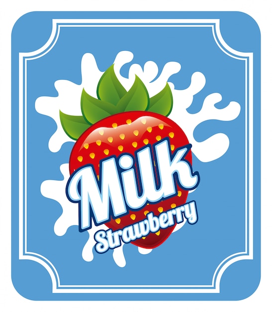 Free vector milk design