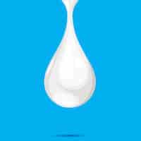 Free vector milk drop  illustration.