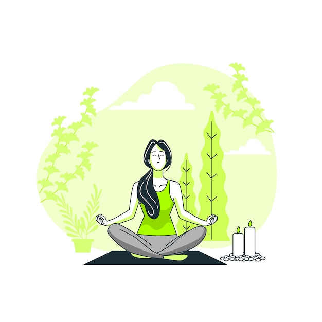 Free vector mindfulness concept illustration