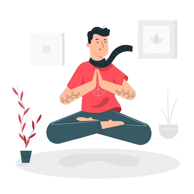 Mindfulness concept illustration