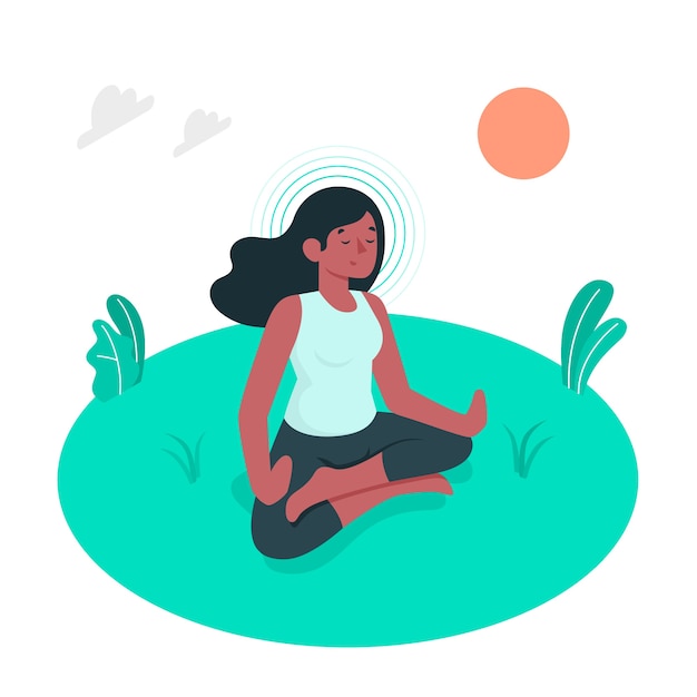 Mindfulness concept illustration