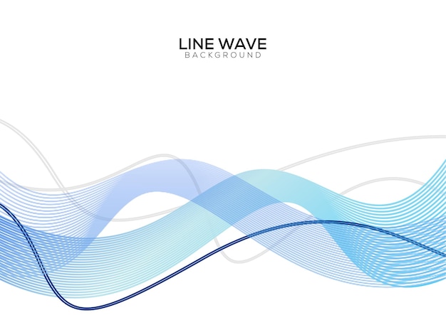 Vettore gratuito e astratto curvy line motion minimal backdrop design