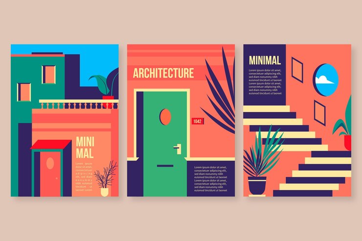 Free Vector minimal architecture covers