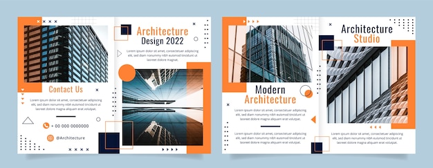 Minimal architecture project brochure