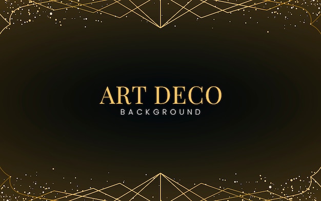 Minimal art deco wallpaper with decorative gold glitter