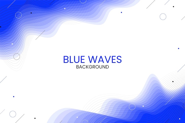 Minimal blue waves background