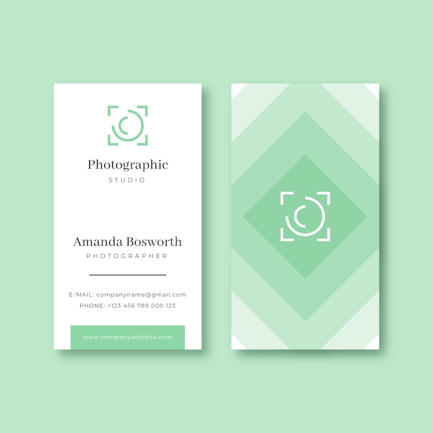 Minimal business card template design