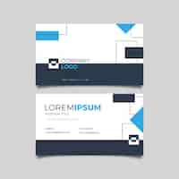 Free vector minimal business card template