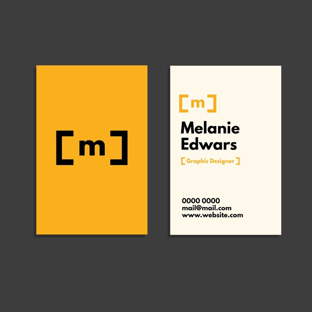 Minimal business card template