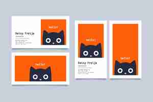 Free vector minimal business card template