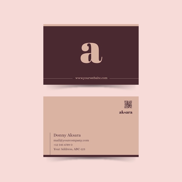 Free vector minimal business card