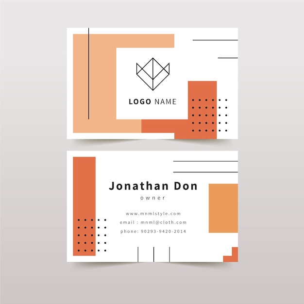 minimal corporate business card
