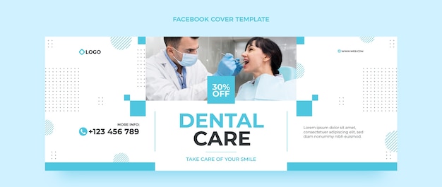 Минимальная обложка facebook стоматологической клиники