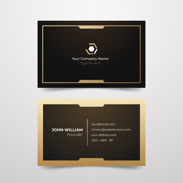 Minimal design company business card