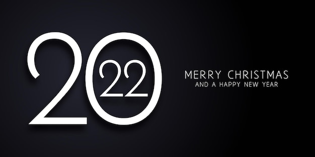 Minimal design happy new year banner