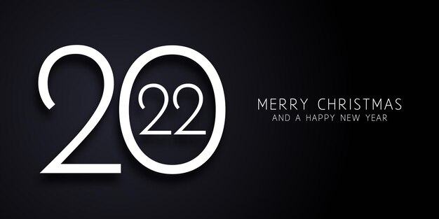 Minimal design Happy New Year banner