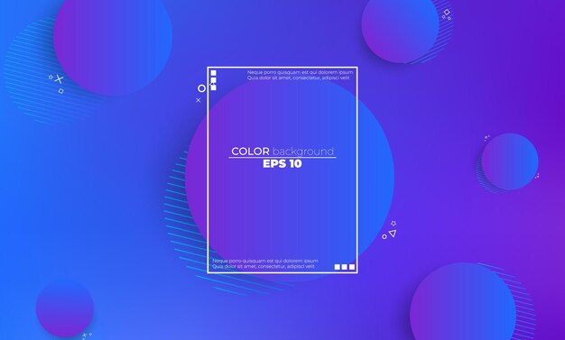 Free vector minimal geometric background gradient shapes composition applicable for gift card poster on wall poster template landing page ui ux coverbook baner social media posted