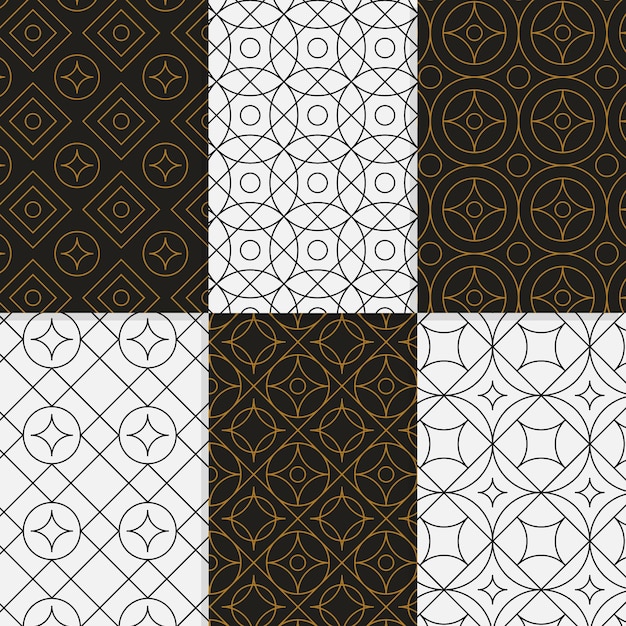 Minimal geometric pattern collection