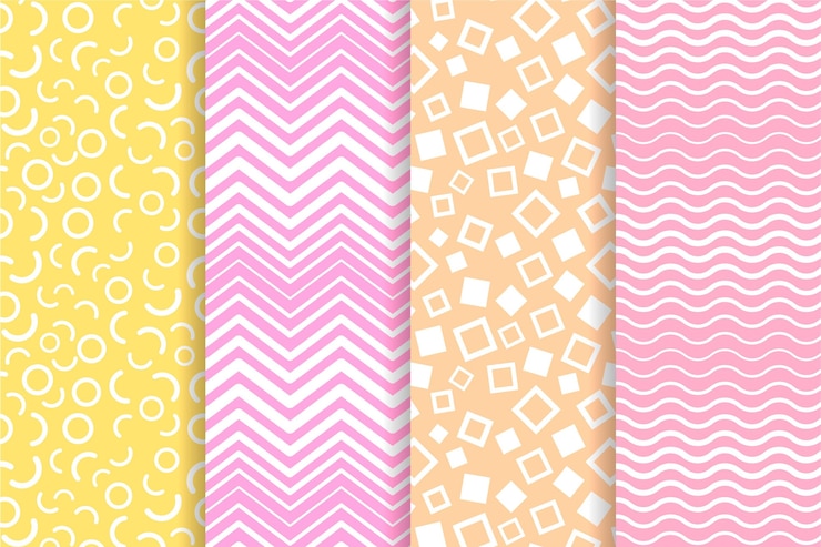 Free Vector minimal geometric pattern collection