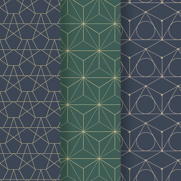 Minimal geometric pattern collection