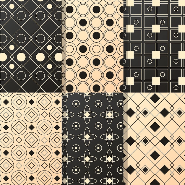 Minimal geometric pattern collection