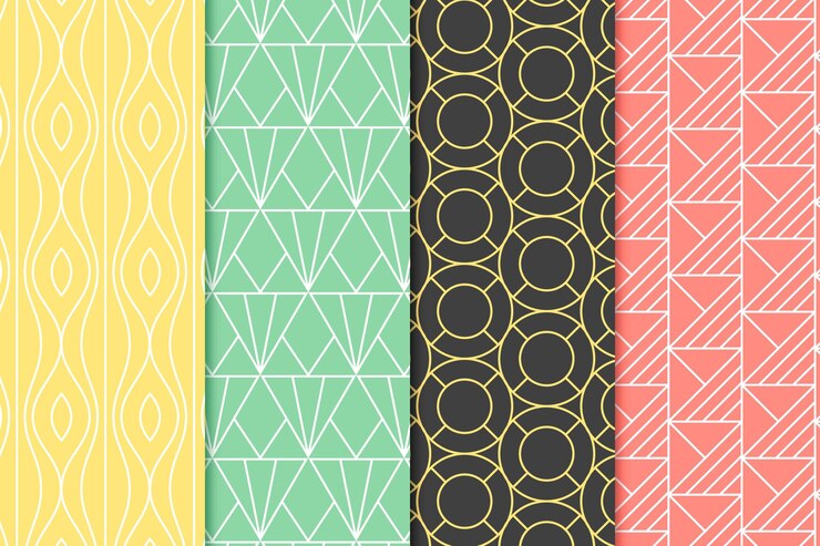 Free Vector minimal geometric pattern collection