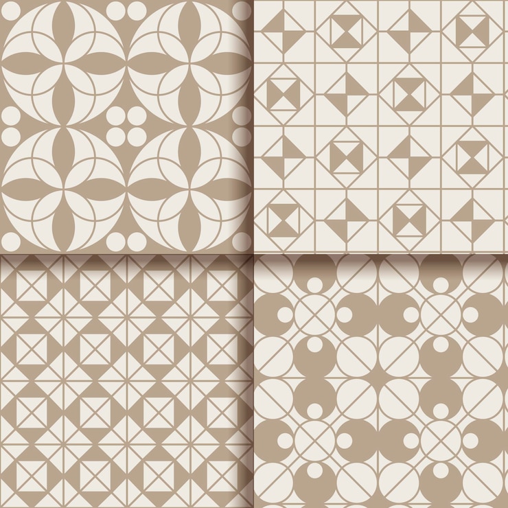Free Vector minimal geometric pattern collection