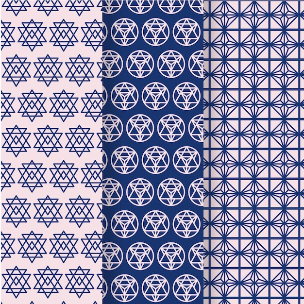 Minimal geometric pattern collection