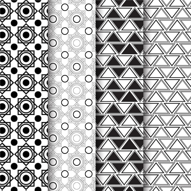 Minimal geometric pattern collection