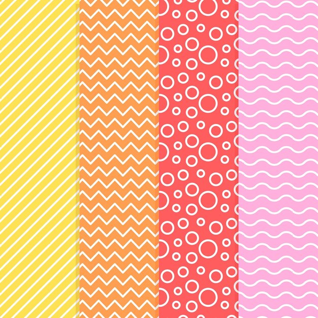 Minimal geometric pattern collection