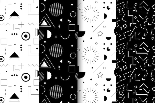 Minimal geometric pattern collection