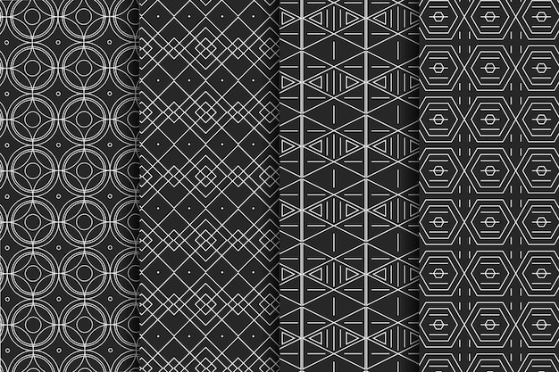 Minimal geometric pattern collection