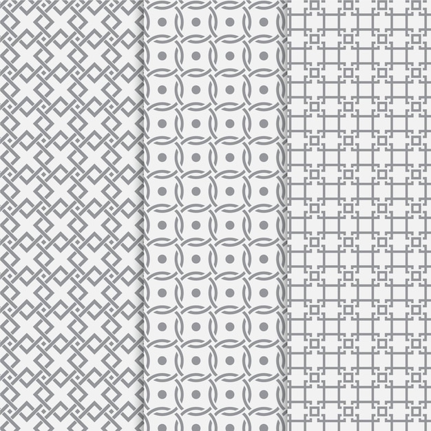 Free vector minimal geometric pattern collection