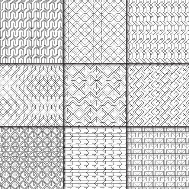 Minimal geometric pattern collection