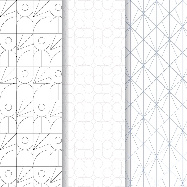 Minimal geometric seamless pattern template