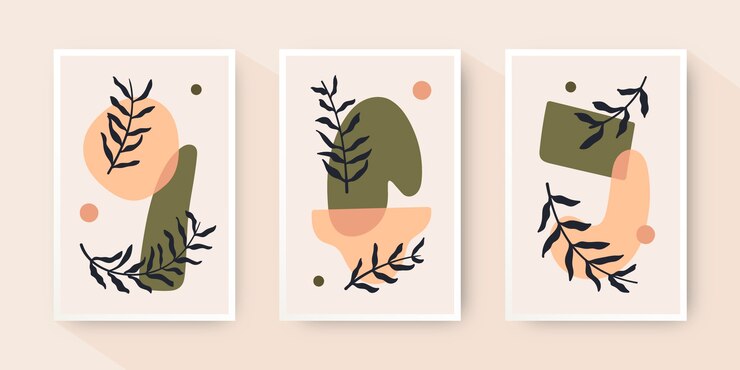Free Vector minimal hand drawn cover collection