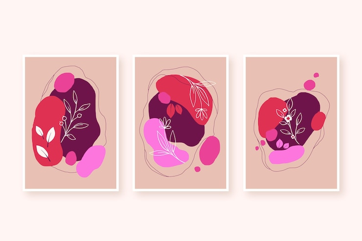 Free Vector minimal hand drawn covers collection