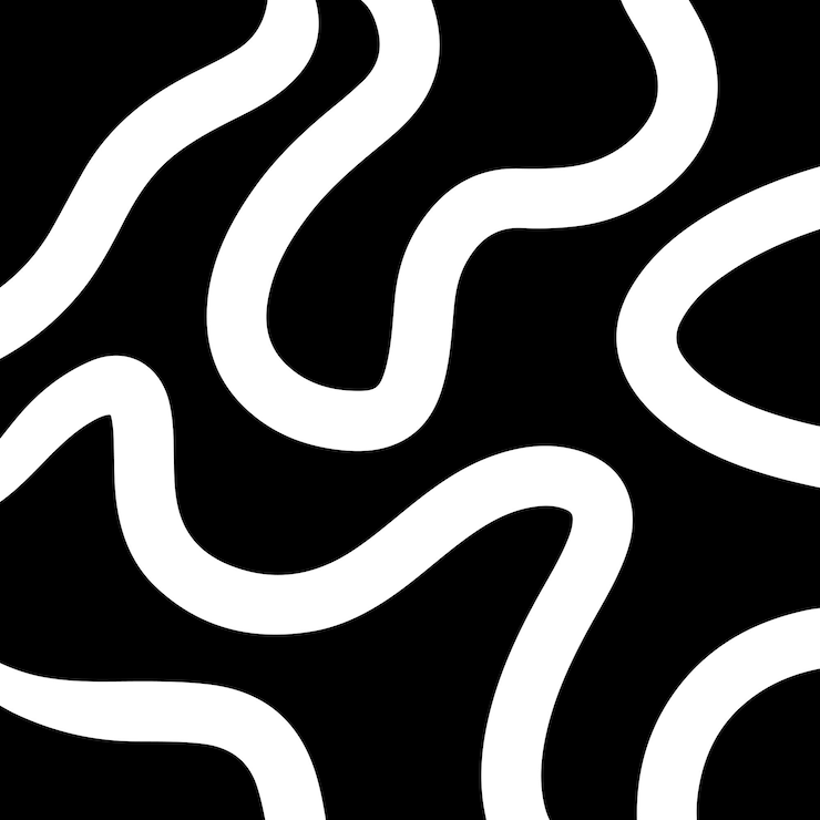 Free Vector minimal hand drawn swirl pattern design