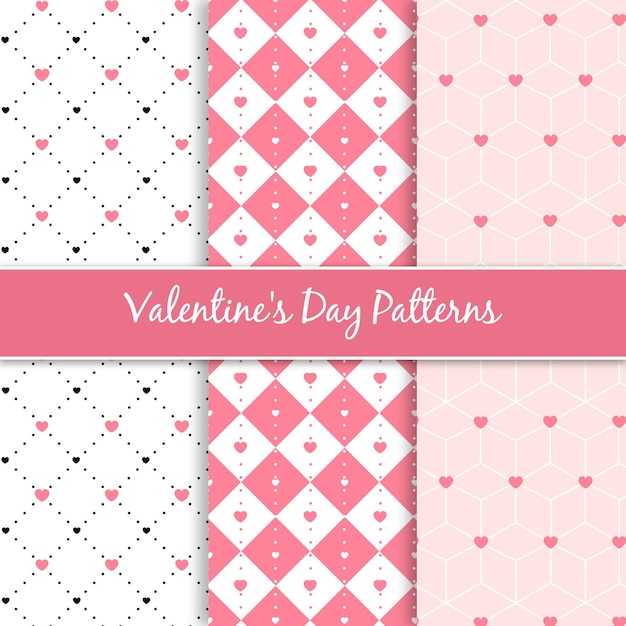 Collezione minimal heart pattern