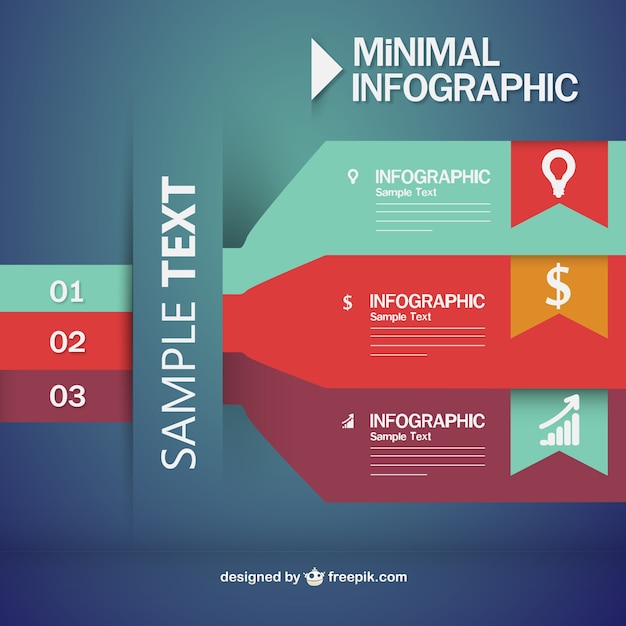 Free vector minimal infographic