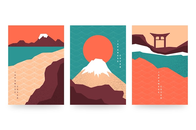 최소한의 일본 표지 컬렉션 스타일