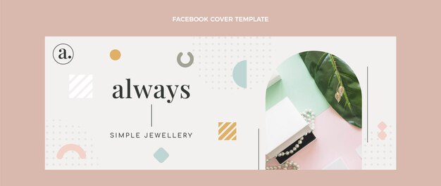 Обложка фейсбука минималистичного ювелирного бутика