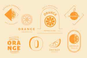 Free vector minimal logo collection in two colors