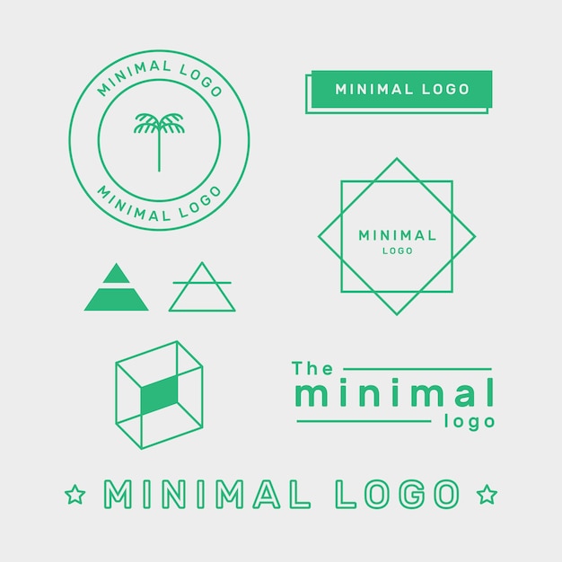 Минимальный элемент логотипа в двух цветах
