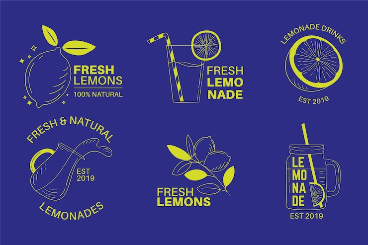 Free Vector minimal logo template collection
