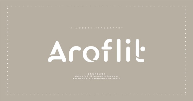 Minimal modern alphabet fonts. typography minimalist font.