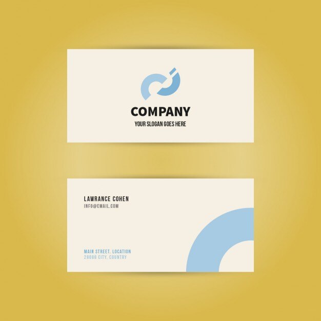歯科医院のロゴと最小限のモダンなビジネスカード