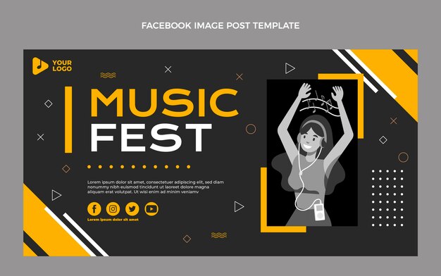 ミニマルミュージックフェスティバルのFacebook投稿