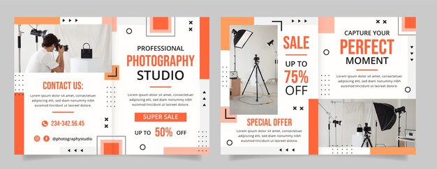 Minimal photography studio brochure